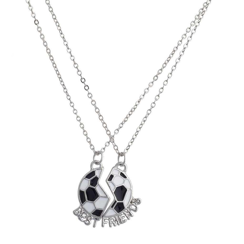 Lux Accessories Silver Tone Dinosaur BFF Best Friends Forever Necklace Set 2 PC Lux Accessories Silver Tone Dinosaur BFF Best Friends Forever Necklace Set 2 PC